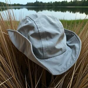 Gore Tex Mens Sz XL Safari Bucket Cap Hat Sides Fold Up Chin Strap Adjustable